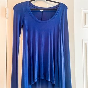 Navy Long Sleeve Top